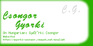 csongor gyorki business card